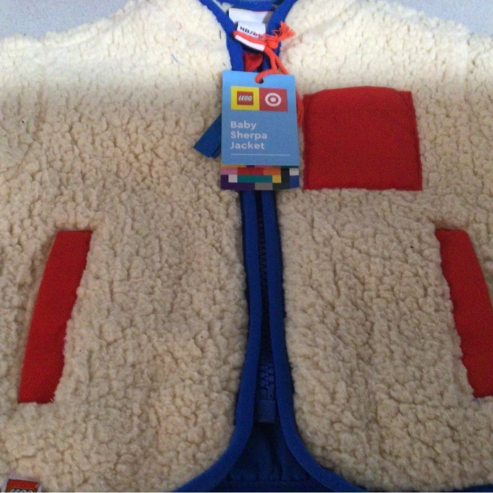 NEW-Lego Baby Sherpa Jacket Size NB - Picture 5 of 5